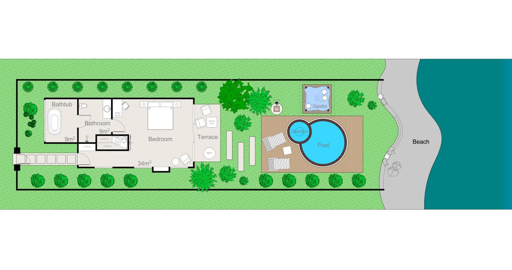 Octopus Villas เตจากูลา ห้อง รูปภาพ